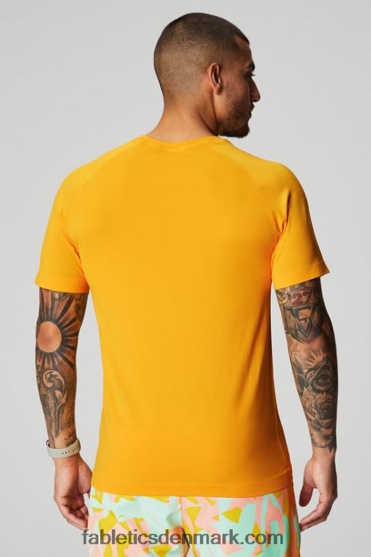 Fabletics Mænd træningsdagen tee 175 PNX2T3462 solnedgang gul