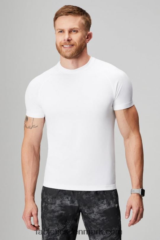 Fabletics Mænd træningsdagen tee 175 PNX2T3465 klassisk hvid