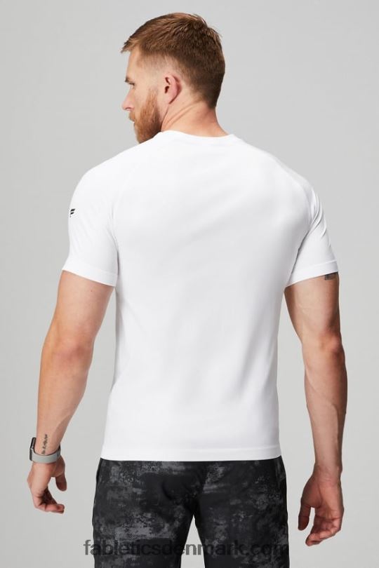 Fabletics Mænd træningsdagen tee 175 PNX2T3465 klassisk hvid