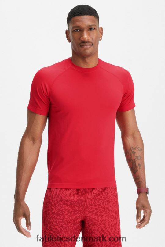 Fabletics Mænd træningsdagen tee 176 PNX2T3470 klassisk kirsebær