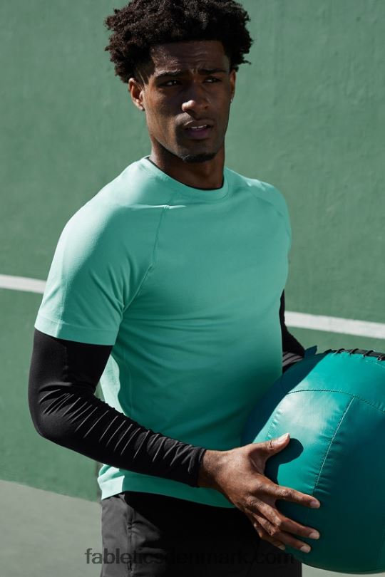 Fabletics Mænd træningsdagen tee 177 PNX2T3474 myntetåge