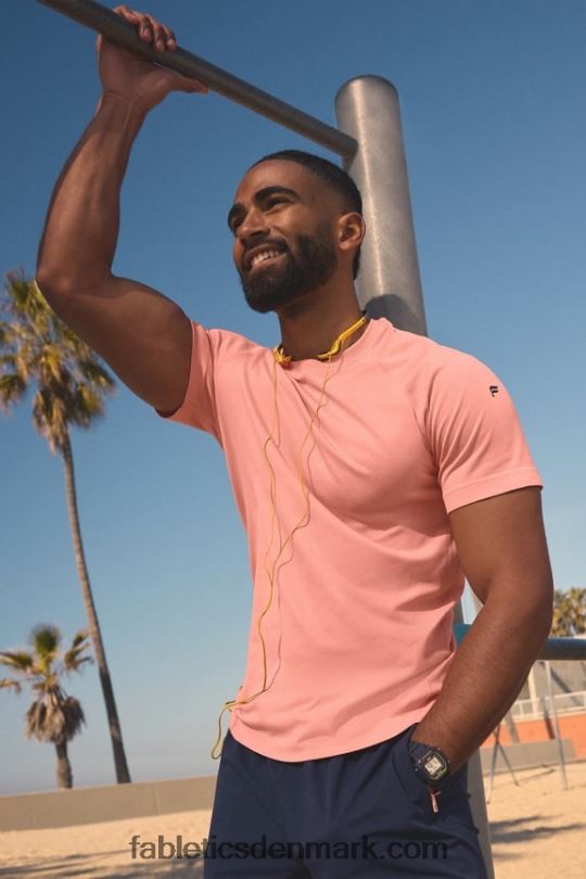 Fabletics Mænd træningsdagen tee 185 PNX2T3547 fersken kys