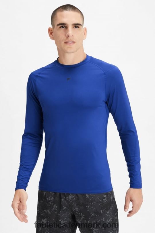Fabletics Mænd basislaget er tee PNX2T3620 fransk blå