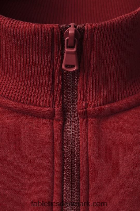 Fabletics Mænd go-to 1/4 zip 186 PNX2T3603 adrenalinrød