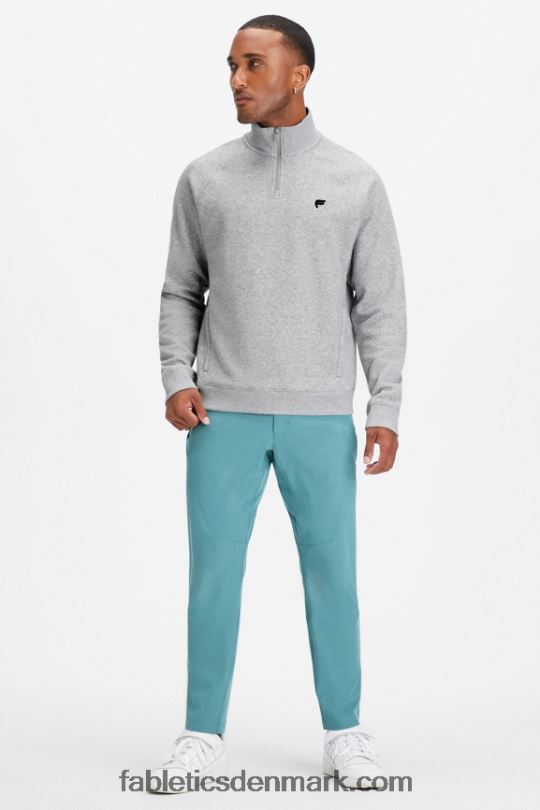 Fabletics Mænd go-to 1/4 zip 187 PNX2T3606 klassisk grå lyng