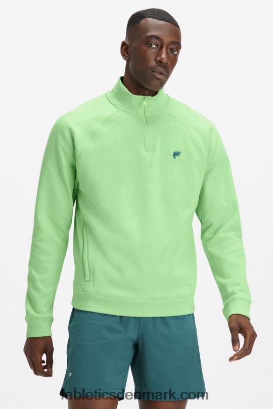 Fabletics Mænd go-to 1/4 zip 187 PNX2T3609 wasabi