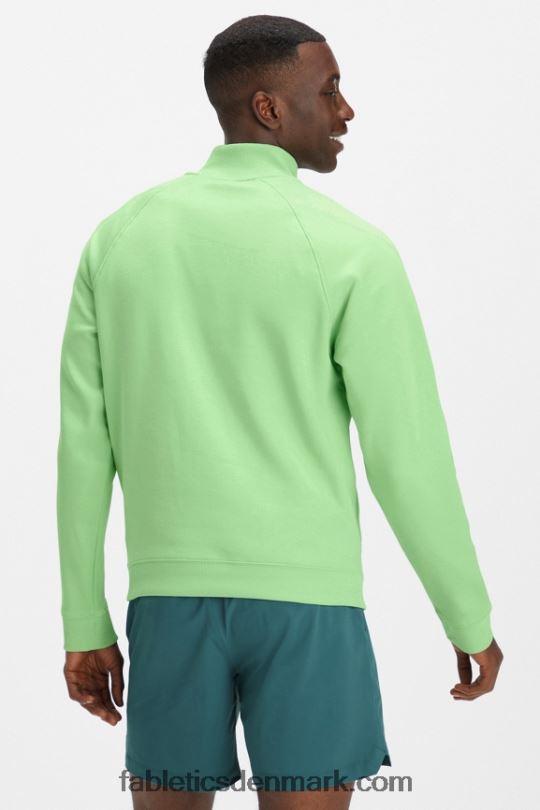 Fabletics Mænd go-to 1/4 zip 187 PNX2T3609 wasabi