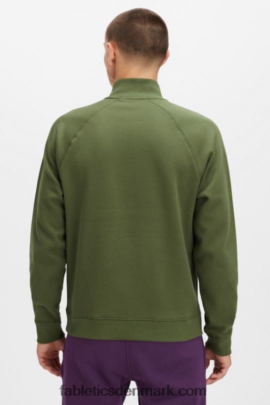 Fabletics Mænd go-to 1/4 zip 188 PNX2T3610 mørkt mos
