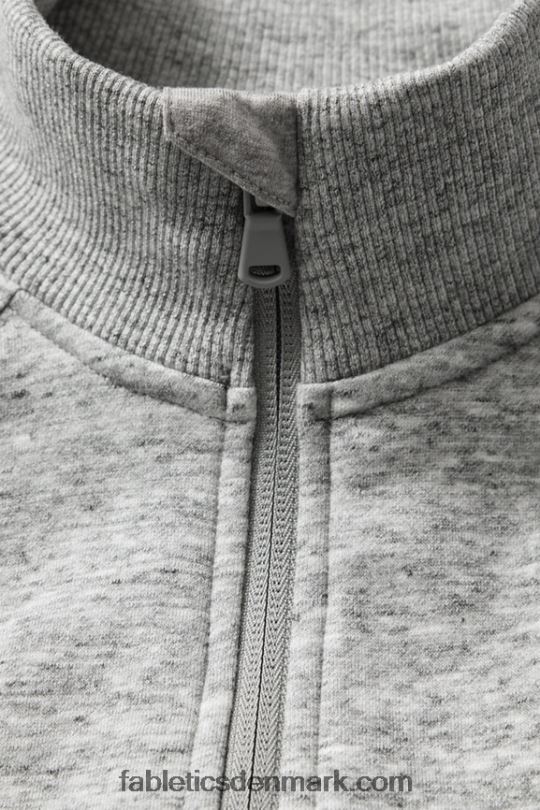 Fabletics Mænd go-to 1/4 zip 188 PNX2T3614 mellemgrå hst