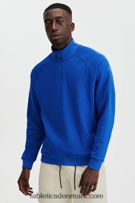 Fabletics Mænd go-to 1/4 zip 189 PNX2T3615 klassisk blå