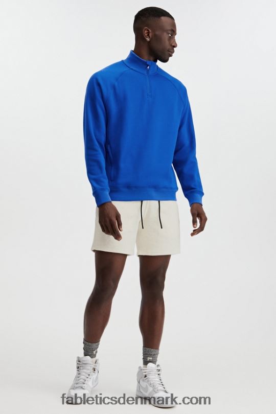 Fabletics Mænd go-to 1/4 zip 189 PNX2T3615 klassisk blå