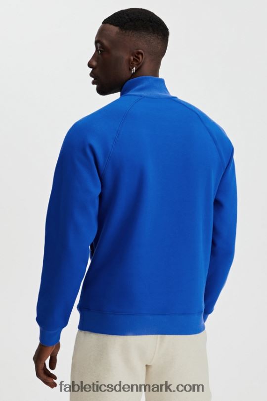 Fabletics Mænd go-to 1/4 zip 189 PNX2T3615 klassisk blå