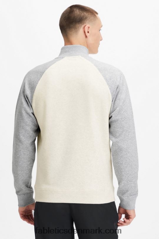 Fabletics Mænd go-to 1/4 zip 189 PNX2T3617 ben/klassisk grå lyng