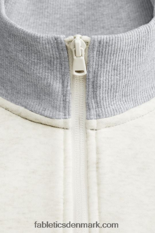 Fabletics Mænd go-to 1/4 zip 189 PNX2T3617 ben/klassisk grå lyng