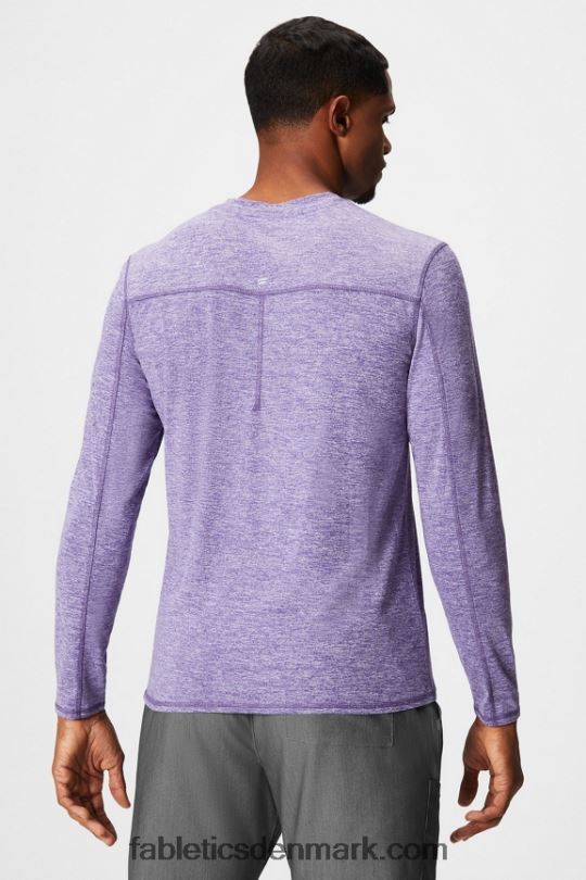 Fabletics Mænd hverdags langærmet underscrub PNX2T3586 ultraviolet lyng