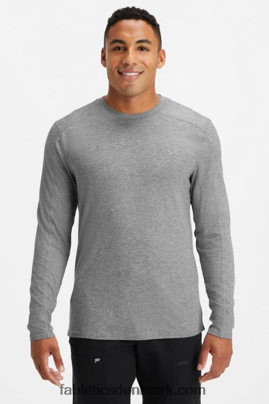 Fabletics Mænd hverdags langærmet underscrub PNX2T3589 gråmeleret