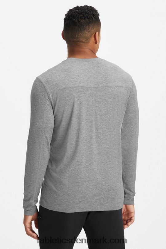 Fabletics Mænd hverdags langærmet underscrub PNX2T3589 gråmeleret