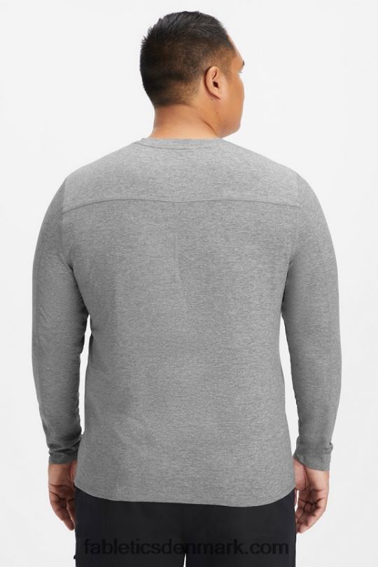 Fabletics Mænd hverdags langærmet underscrub PNX2T3590 gråmeleret
