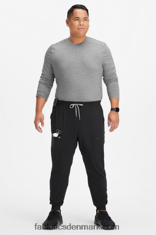 Fabletics Mænd hverdags langærmet underscrub PNX2T3590 gråmeleret