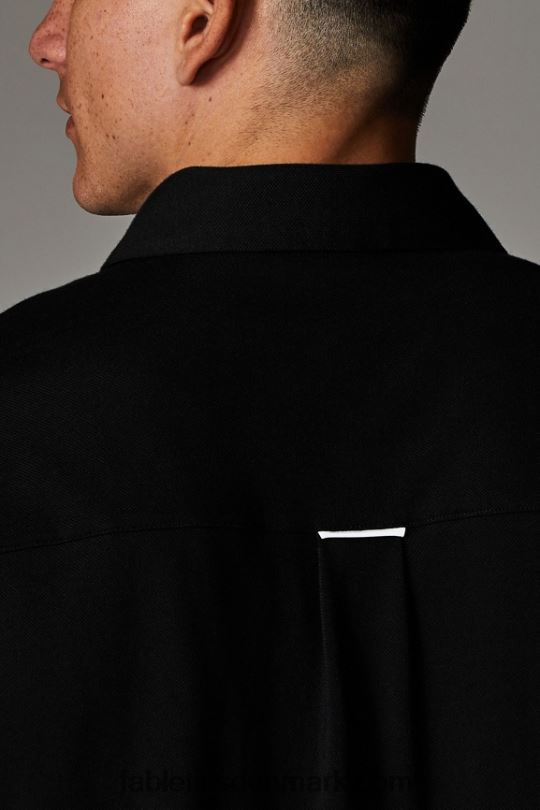 Fabletics Mænd instrumentbrættet langærmet knap op PNX2T3579 sort