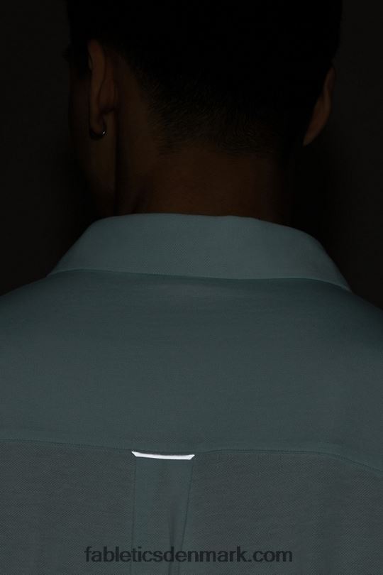 Fabletics Mænd instrumentbrættet langærmet knap op PNX2T3582 nordisk blå lyng