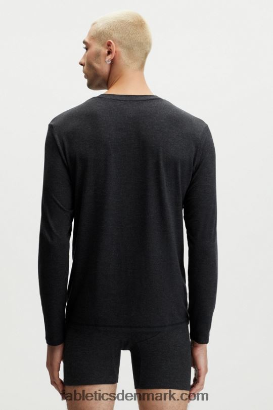 Fabletics Mænd restoreknit henley PNX2T3627 sort