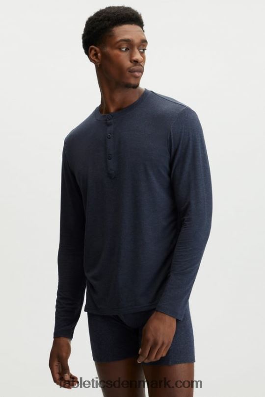 Fabletics Mænd restoreknit henley PNX2T3628 klassisk flåde