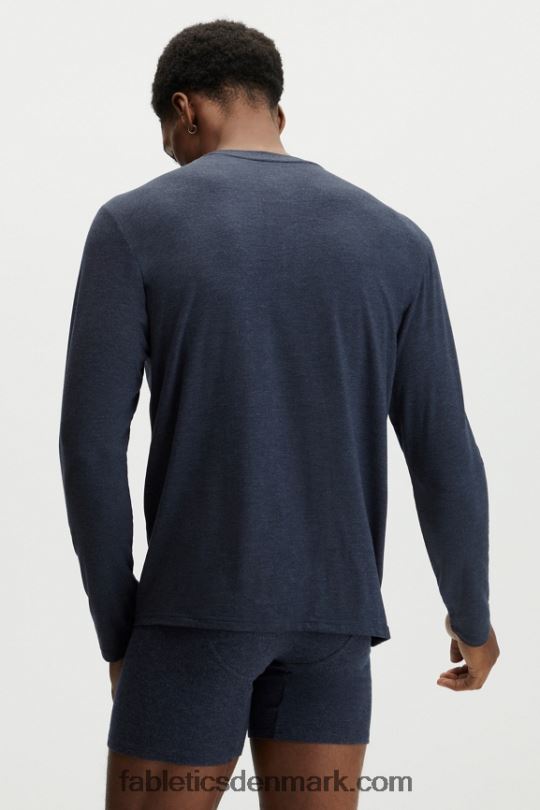 Fabletics Mænd restoreknit henley PNX2T3628 klassisk flåde