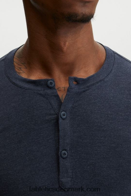 Fabletics Mænd restoreknit henley PNX2T3628 klassisk flåde