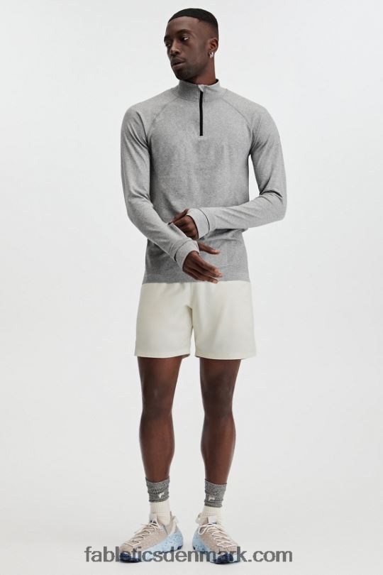 Fabletics Mænd træningsdagen 1/4 zip PNX2T3591 mellemgrå hst