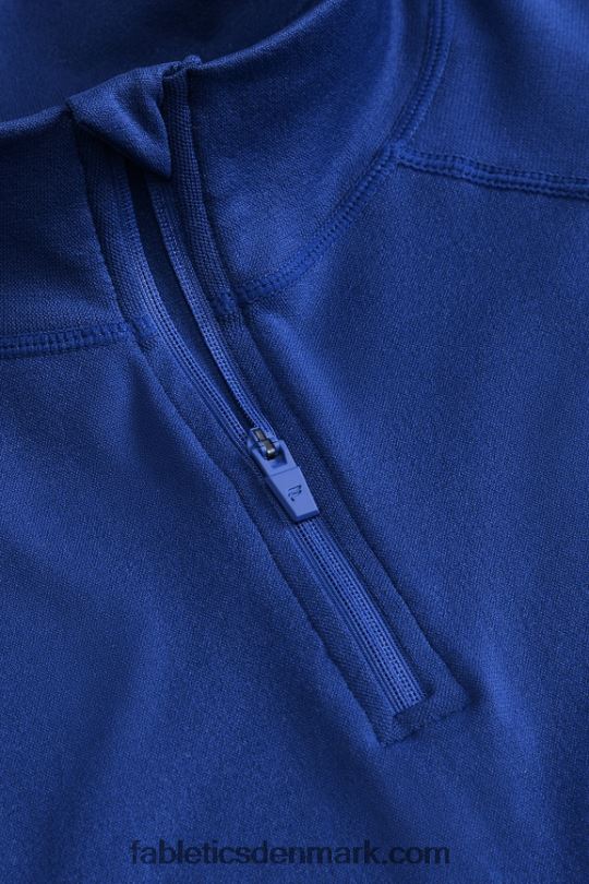 Fabletics Mænd træningsdagen 1/4 zip PNX2T3592 fransk blå