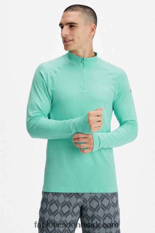 Fabletics Mænd træningsdagen 1/4 zip PNX2T3593 myntetåge