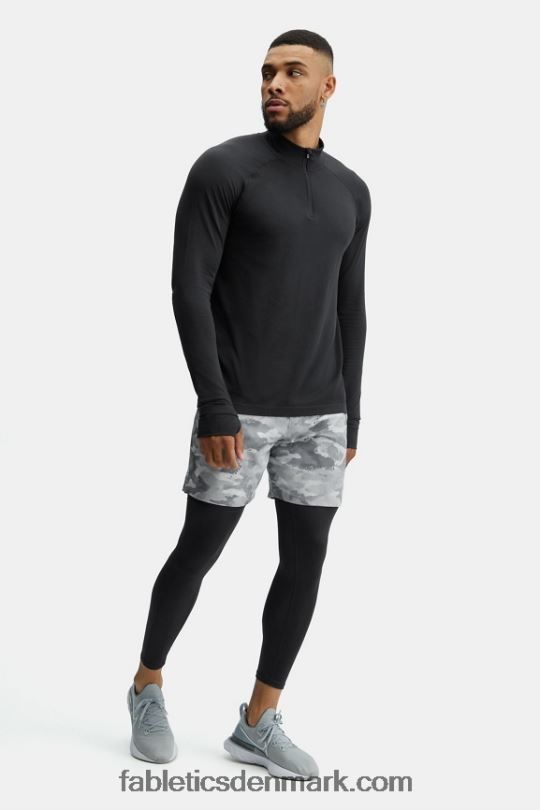 Fabletics Mænd træningsdagen 1/4 zip PNX2T3595 sort