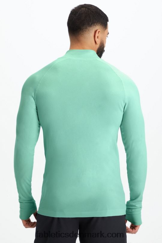 Fabletics Mænd træningsdagen 1/4 zip PNX2T3598 frisk mynte