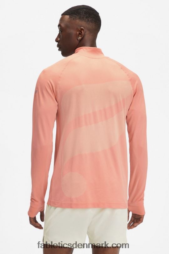 Fabletics Mænd træningsdagen 1/4 zip PNX2T3600 toscana ler eksploderede