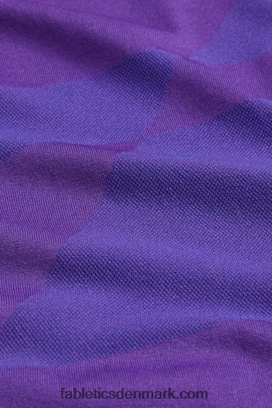 Fabletics Mænd træningsdagen langærmet t-shirt PNX2T3567 dyb violet abstrakt f