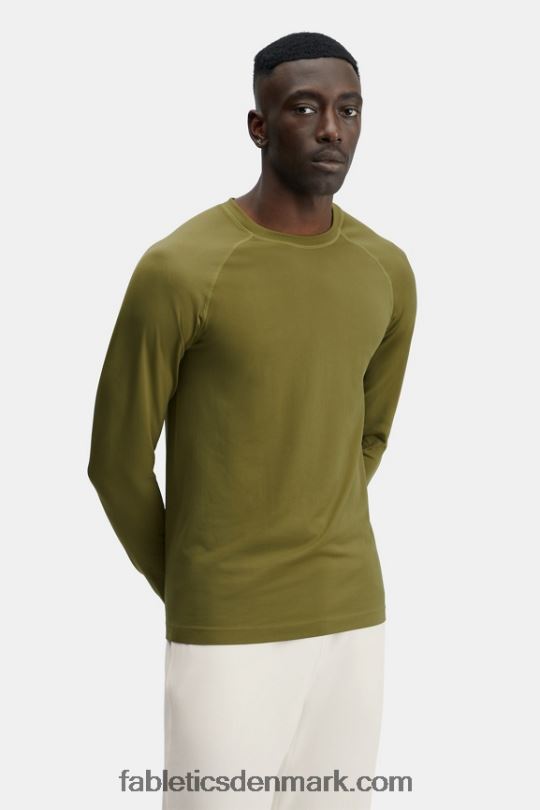 Fabletics Mænd træningsdagen langærmet t-shirt PNX2T3571 tang