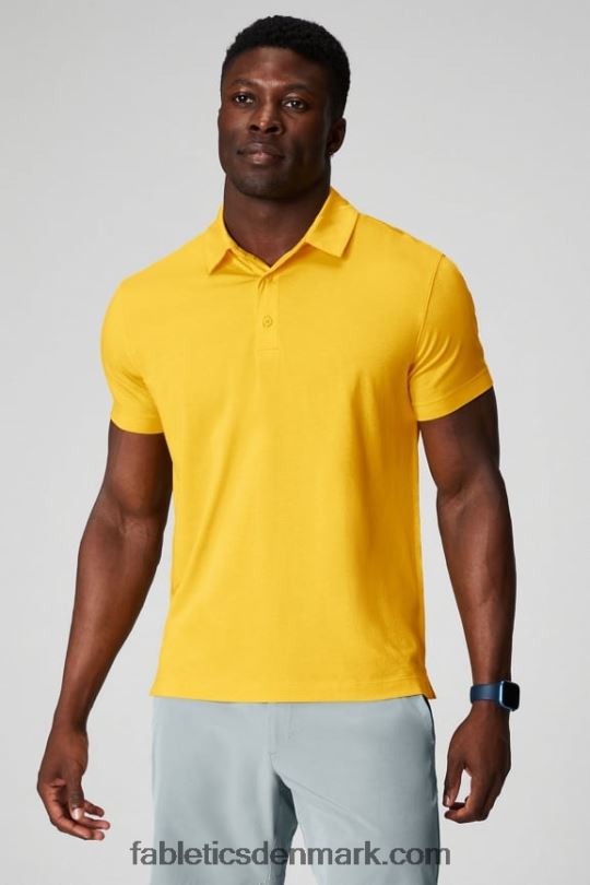 Fabletics Mænd 24-7 polo 170 PNX2T3423 solnedgang gul