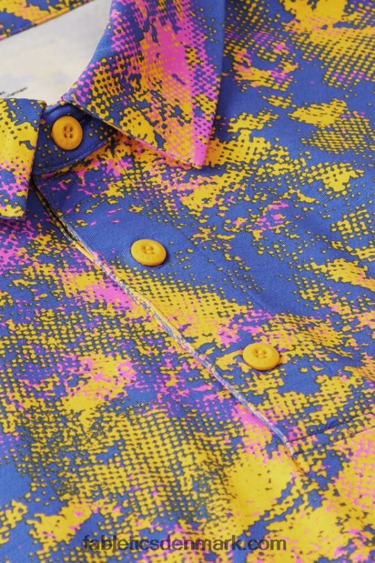 Fabletics Mænd 24-7 polo 171 PNX2T3424 solnedgang gul omgivende støj