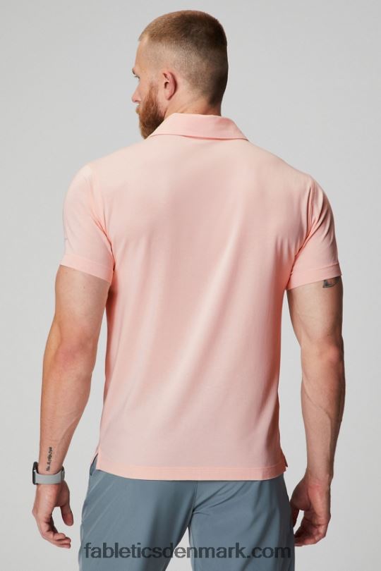 Fabletics Mænd 24-7 polo 171 PNX2T3425 lyserød smørcreme