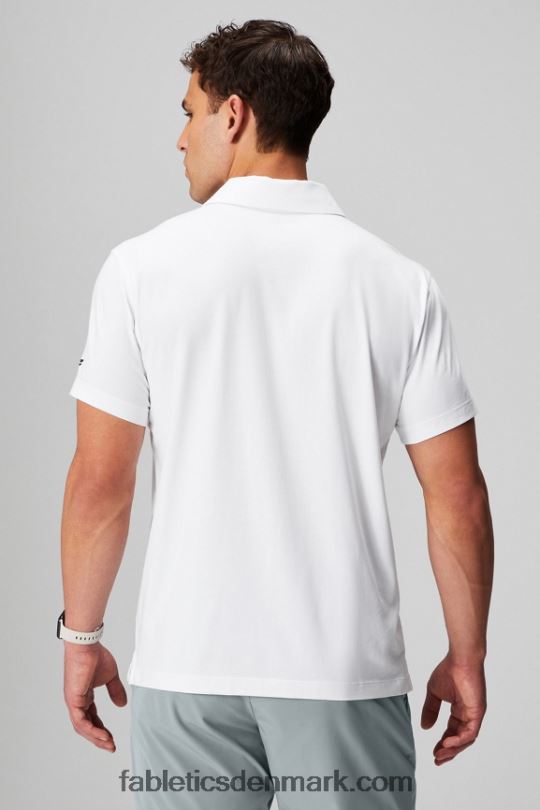 Fabletics Mænd 24-7 polo 171 PNX2T3427 klassisk hvid