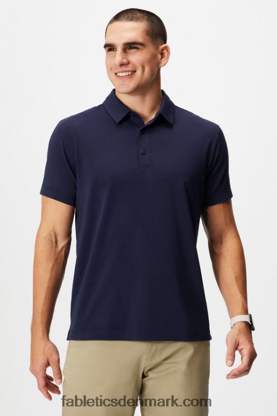 Fabletics Mænd 24-7 polo 171 PNX2T3428 dyb flåde