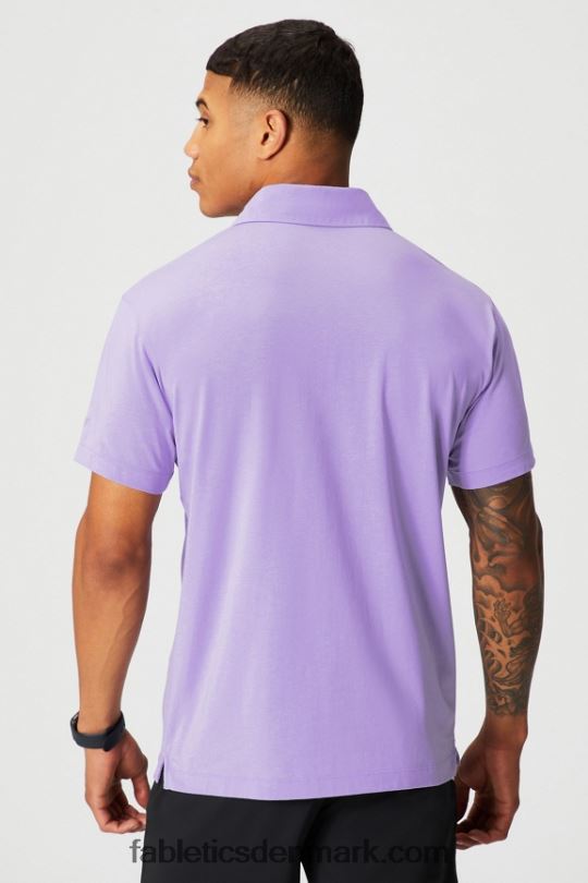 Fabletics Mænd 24-7 polo 172 PNX2T3431 ikonisk lavendel