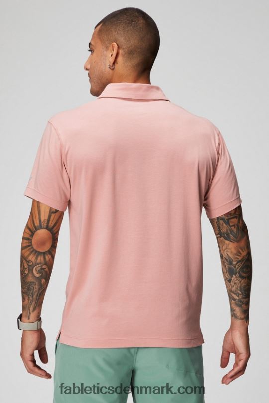 Fabletics Mænd 24-7 polo 172 PNX2T3432 lyserød skifer