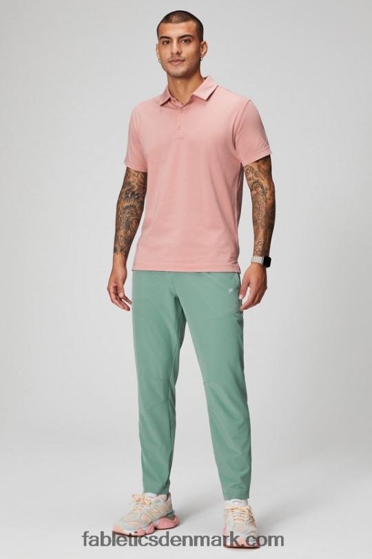Fabletics Mænd 24-7 polo 172 PNX2T3432 lyserød skifer