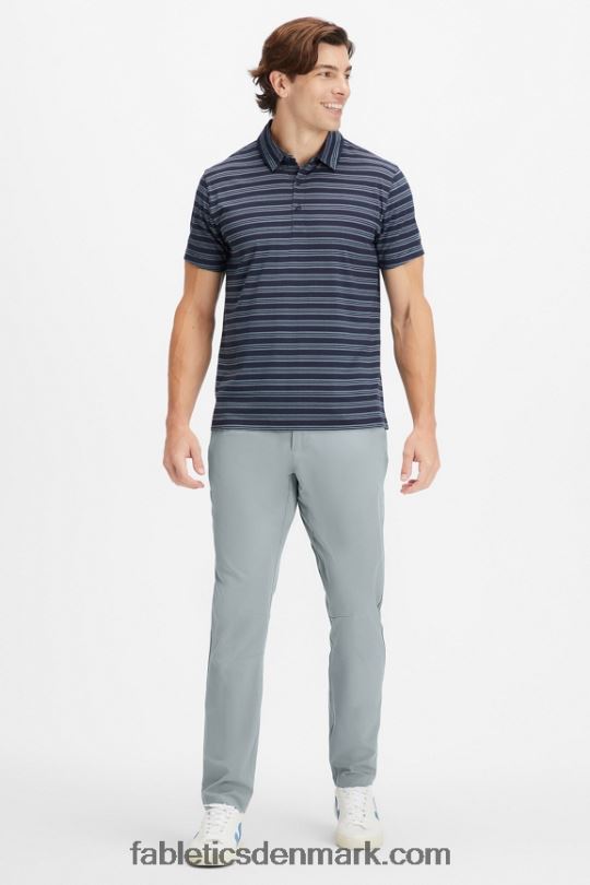 Fabletics Mænd 24-7 polo 172 PNX2T3433 klassisk marineblå skjult stribe