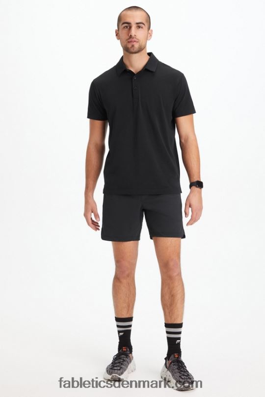 Fabletics Mænd 24-7 polo 173 PNX2T3434 sort