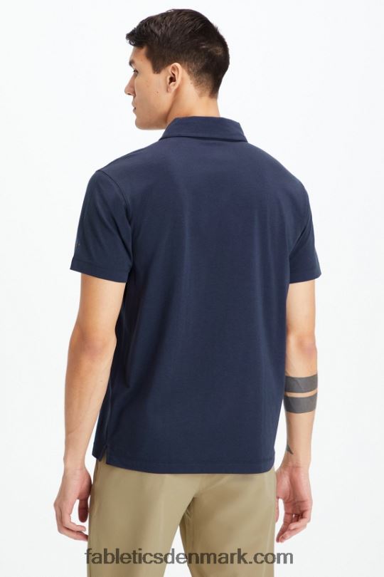 Fabletics Mænd 24-7 polo 173 PNX2T3439 klassisk flåde