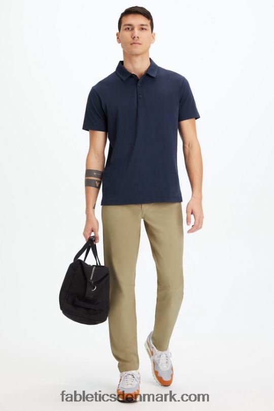 Fabletics Mænd 24-7 polo 173 PNX2T3439 klassisk flåde