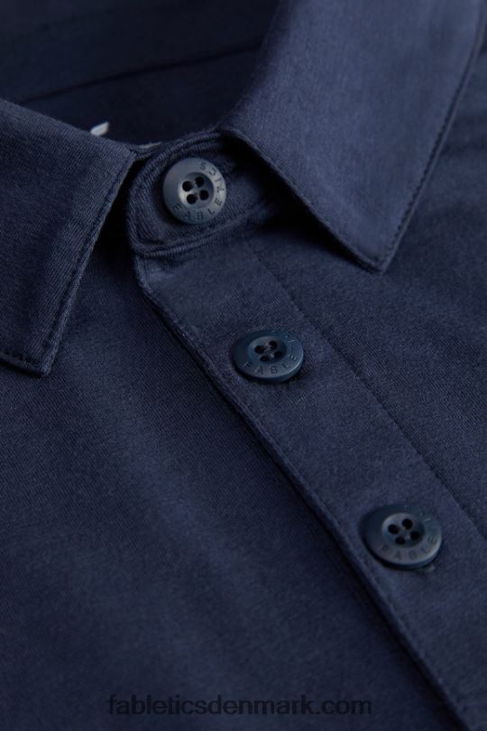 Fabletics Mænd 24-7 polo 173 PNX2T3439 klassisk flåde
